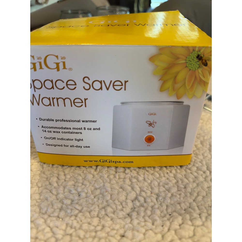 GiGi Space Saver Warmer Professional Wax Heater Hair Removal White 0225